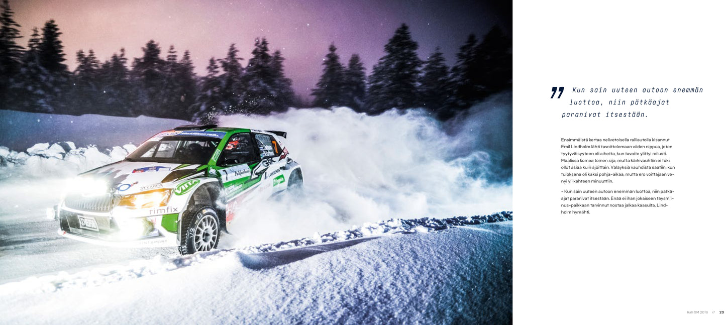 Ralli SM, kuvia ja menestyjiä 2018 kirja
