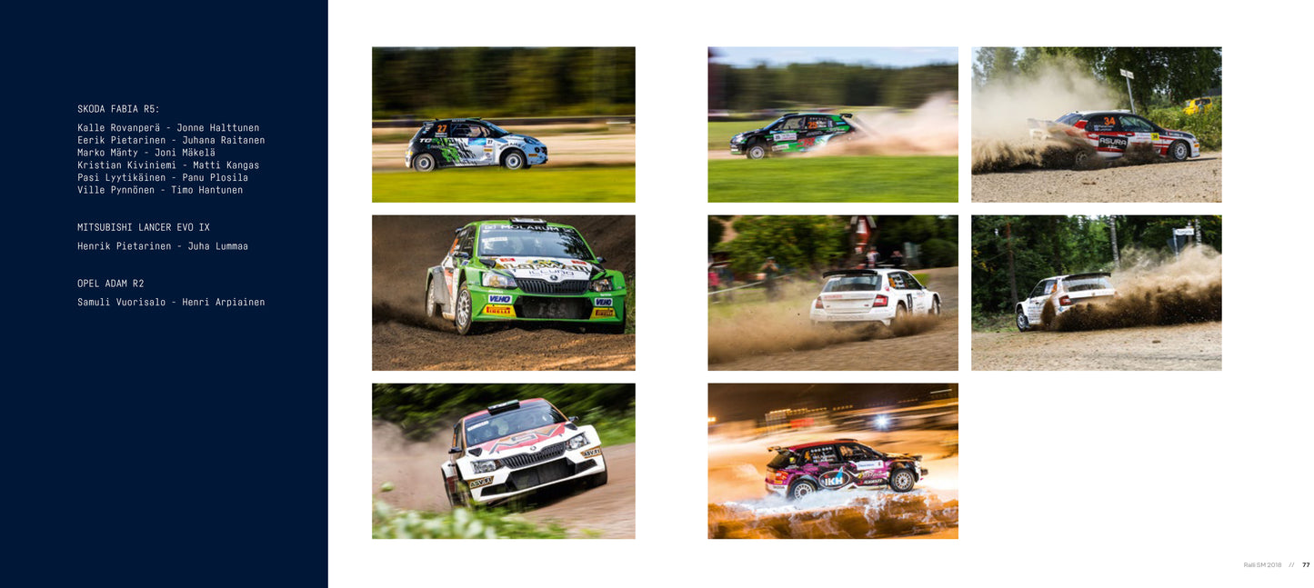 Ralli SM, kuvia ja menestyjiä 2018 kirja