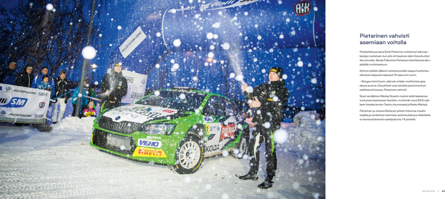 Ralli SM, kuvia ja menestyjiä 2018 kirja