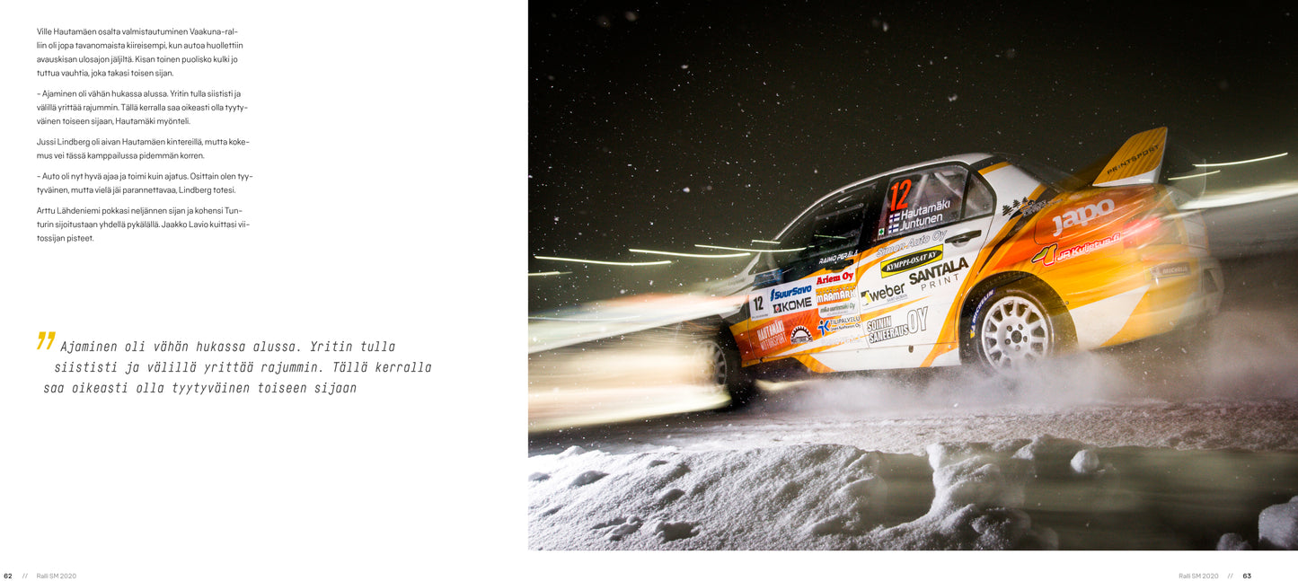Ralli SM, kuvia ja menestyjiä 2020 kirja